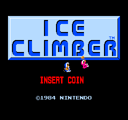 Vs. Ice Climber (set IC4-4 B-1) Title Screen