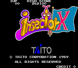 Insector X (Japan) Title Screen