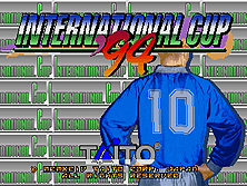 International Cup '94 (Ver 2.2O 1994/05/26) Title Screen