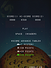 Space Invaders / Space Invaders M Title Screen