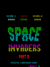 Space Invaders Part II (Taito) Title Screen