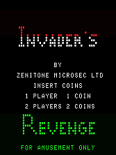 Invader's Revenge (set 1) Title Screen