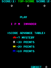 IPM Invader Title Screen