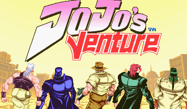 JoJo's Venture (Asia 990128, NO CD) Title Screen