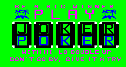 Joker Poker (Version 16.03B) Title Screen