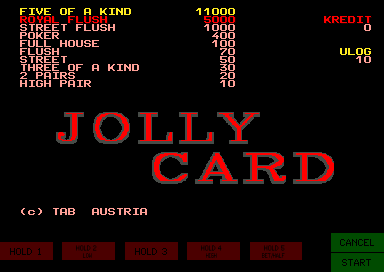 Jolly Card Professional 2.0 (MZS Tech) Title Screen