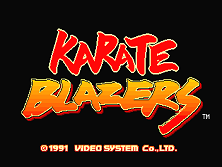 Karate Blazers (World, set 1) Title Screen