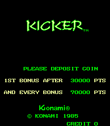 Kicker Title Screen
