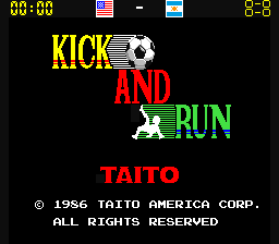Kick and Run (US) Title Screen