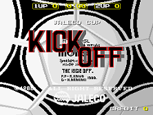 Kick Off (Japan) Title Screen