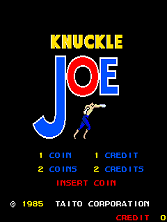 Knuckle Joe (set 1) Title Screen