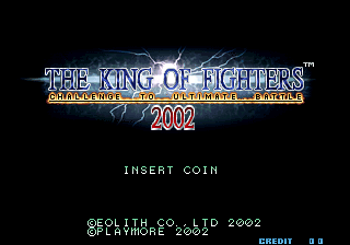 The King of Fighters 2002 Title Screen