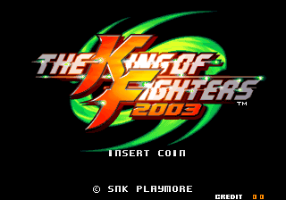 The King of Fighters 2003 (Set 1) Title Screen
