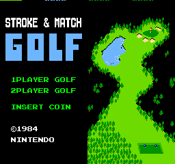 Vs. Stroke & Match Golf (Ladies Version, set LG4 E) Title Screen