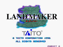 Land Maker (Ver 2.01J 1998/06/01) Title Screen