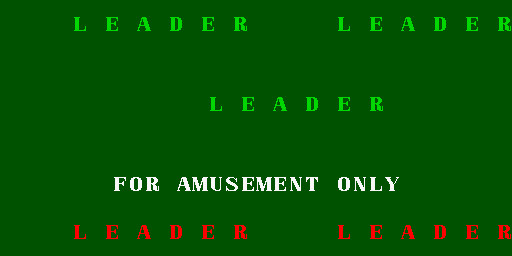 Leader (version Z 2E, Greece) Title Screen