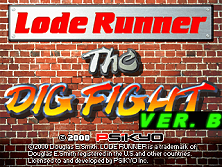 Lode Runner - The Dig Fight (ver. B) Title Screen