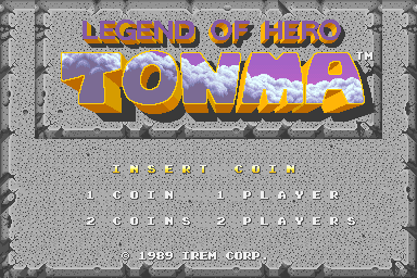 Legend of Hero Tonma (Japan) Title Screen