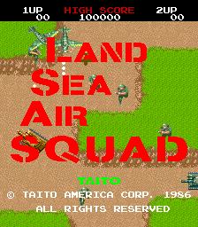 Land Sea Air Squad / Riku Kai Kuu Saizensen Title Screen
