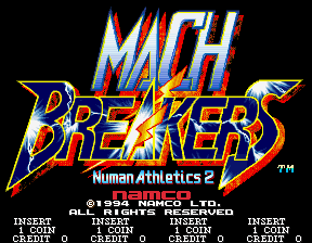 Mach Breakers - Numan Athletics 2 (Japan) Title Screen