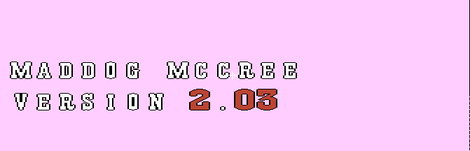 Mad Dog McCree v2.03 board rev.B Title Screen