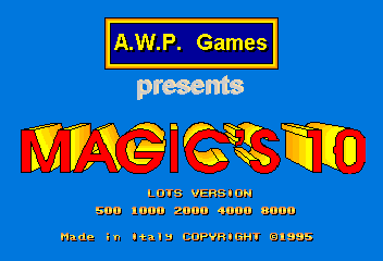 Magic's 10 (ver. 16.55) Title Screen