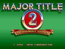 Major Title 2 (World, set 1) Title Screen