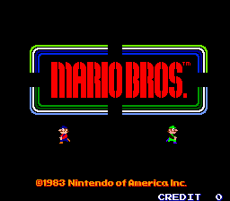 Mario Bros. (US, Revision F) Title Screen