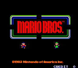 Mario Bros. (US, Revision E) Title Screen