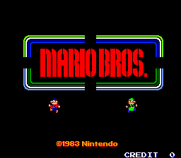 Mario Bros. (Japan) Title Screen