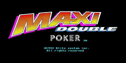 Maxi Double Poker (Ver. 1.10) Title Screen