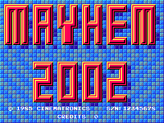 Mayhem 2002 Title Screen