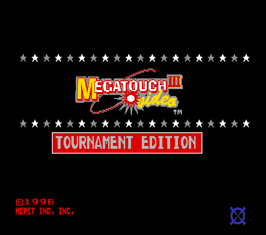 Megatouch III Tournament Edition (9255-30-01 ROE, Standard version) Title Screen