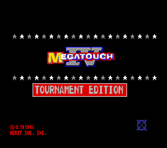 Megatouch IV Tournament Edition (9255-50-01 ROD, Standard version) Title Screen