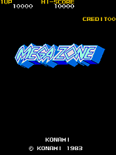Mega Zone (Konami set 1) Title Screen