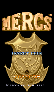 Mercs (World 900302) Title Screen