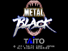 Metal Black (World) Title Screen