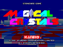 Magical Crystals (World, 92/01/10) Title Screen