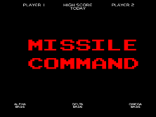 Missile Command (rev 3) Title Screen