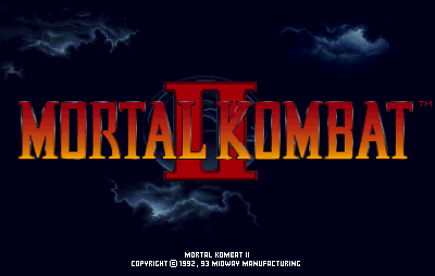 Mortal Kombat II (rev L1.1) Title Screen