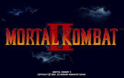 Mortal Kombat II (rev L3.0) Title Screen