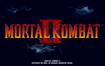 Mortal Kombat II (rev L3.1 (European)) Title Screen