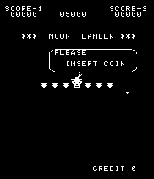 Moon Lander (bootleg of Lunar Rescue) Title Screen