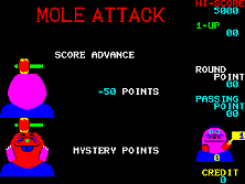 Mole Attack Title Screen
