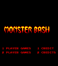 Monster Bash (2 board version) Title Screen