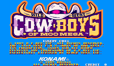 Wild West C.O.W.-Boys of Moo Mesa (ver EAB) Title Screen