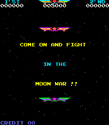 Moon War (Moon Cresta bootleg) Title Screen