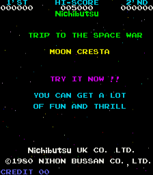 Moon Cresta (Nichibutsu UK) Title Screen