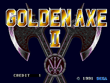 Golden Axe II (Mega Play) (Rev B) Title Screen