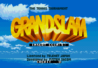 Grand Slam (Mega Play) Title Screen